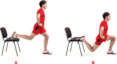 Тренировка с использованием подставки или стула — приседаем на одной ноге