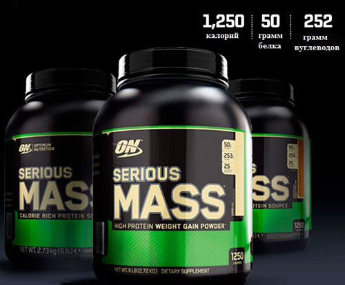 Гейнер Serious Mass от производителя Optimum Nutrition